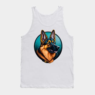 German Shepherd Portrait Tank Top